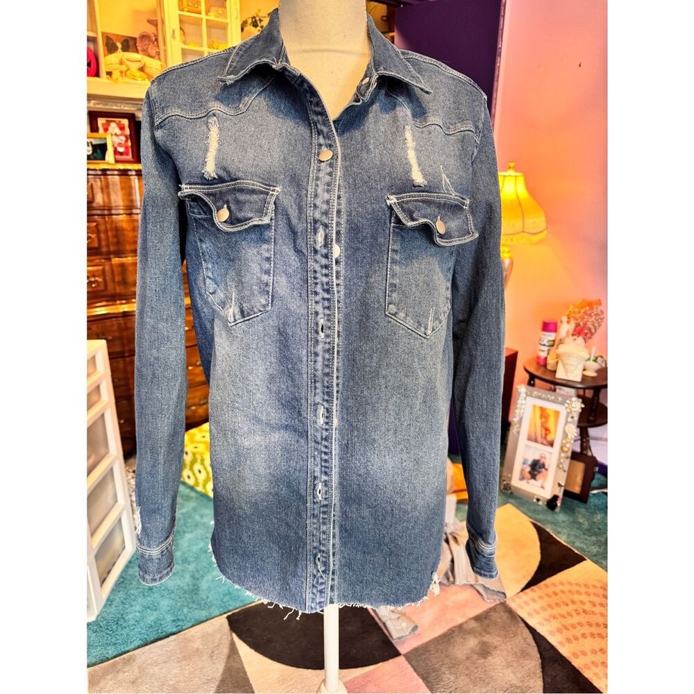 Rodeo Cowboy Denim Shirt - Picture 3 of 12